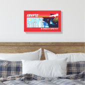 Krypto Buitenruimte naar Metropolis Canvas Afdruk (Insitu (Slaapkamer))