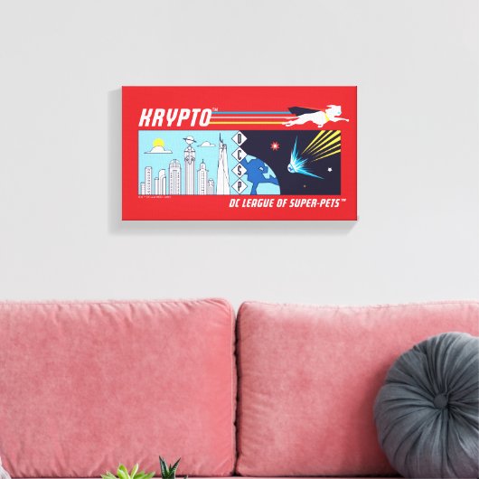 Krypto Buitenruimte naar Metropolis Canvas Afdruk (Insitu (Woonkamer))