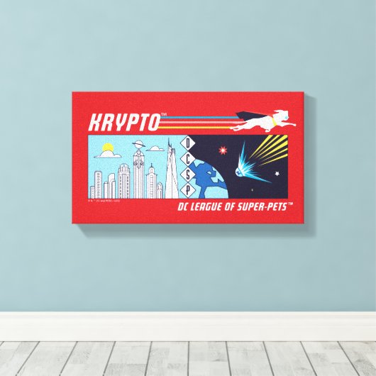 Krypto Buitenruimte naar Metropolis Canvas Afdruk (Insitu (Houten vloer))