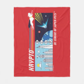 Krypto Buitenruimte naar Metropolis Fleece Deken (Voorkant)