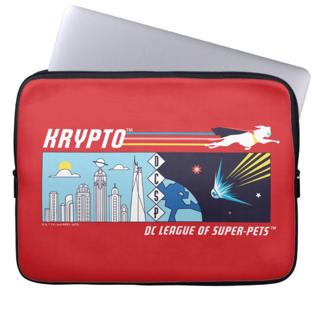 Krypto Buitenruimte naar Metropolis Laptop Sleeve (Voorkant)