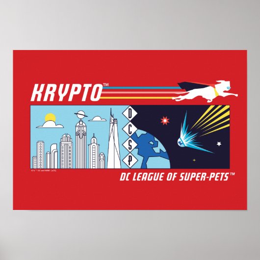 Krypto Buitenruimte naar Metropolis Poster (Voorkant)