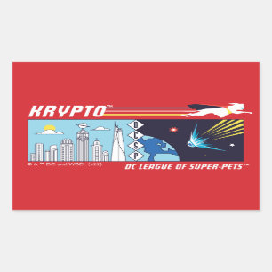 Krypto Buitenruimte naar Metropolis Rechthoekige Sticker