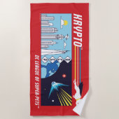 Krypto Buitenruimte naar Metropolis Strandlaken (Voorkant)