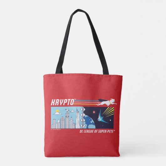 Krypto Buitenruimte naar Metropolis Tote Bag (Achterkant)