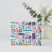 Krypto Comic Panel Pattern Briefkaart (Staand voorkant)