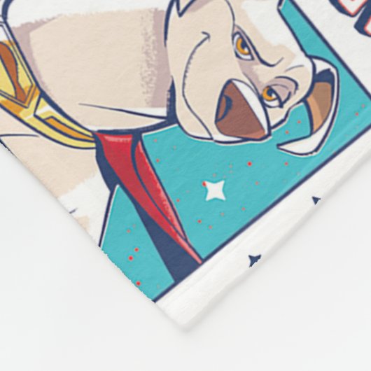 Krypto Comic Panel Pattern Fleece Deken (Hoek)