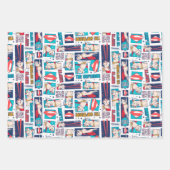 Krypto Comic Panel Pattern Inpakpapier Vel (Voorkant 2)