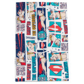 Krypto Comic Panel Pattern Medium Cadeauzakje (Voorkant)