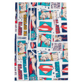 Krypto Comic Panel Pattern Medium Cadeauzakje (Achterkant)