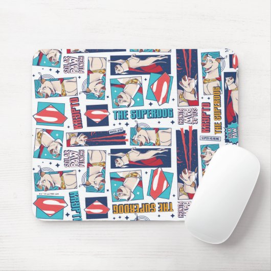 Krypto Comic Panel Pattern Muismat (Met muis)