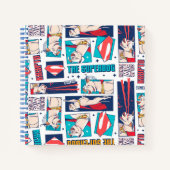 Krypto Comic Panel Pattern Notitieboek (Voorkant)