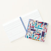 Krypto Comic Panel Pattern Notitieboek (Binnen)