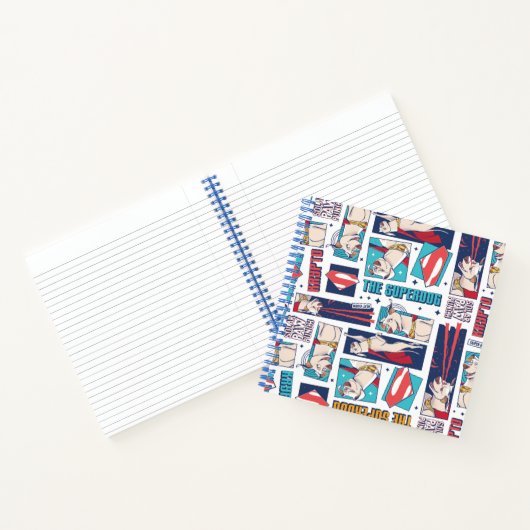 Krypto Comic Panel Pattern Notitieboek (Binnen)