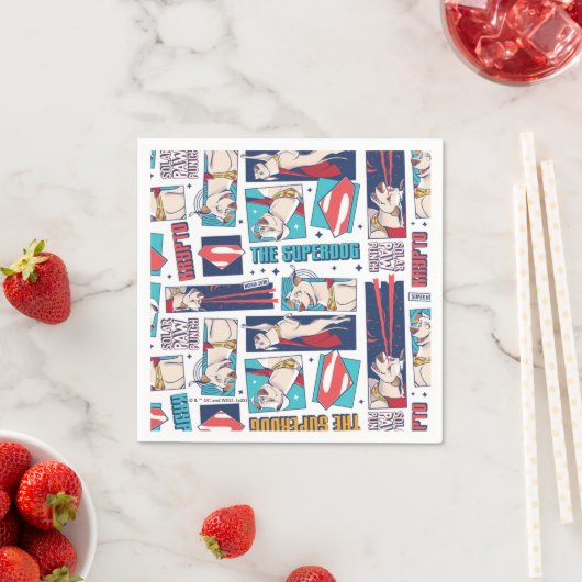 Krypto Comic Panel Pattern Servet (Insitu)