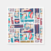 Krypto Comic Panel Pattern Servet (Voorkant)