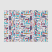 Krypto Comic Panel Pattern Tissuepapier (Voorkant)