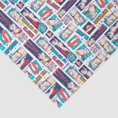 Krypto Comic Panel Pattern Tissuepapier (Detail)