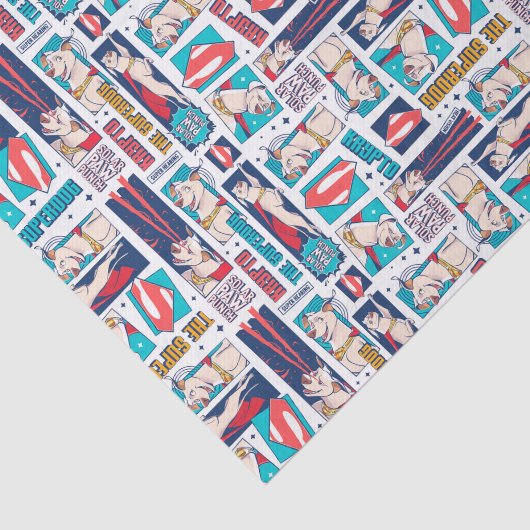 Krypto Comic Panel Pattern Tissuepapier (Detail)