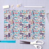 Krypto Comic Panel Pattern Tissuepapier (Craft)