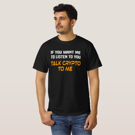 Krypto Crypto Trader Gezegde Krypto Currency Miner T-shirt (Voorkant volledig)