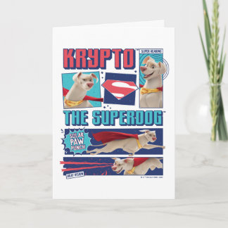 Krypto de Super-Dog Comic Panels Kaart
