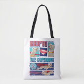 Krypto de Super-Dog Comic Panels Tote Bag (Voorkant)