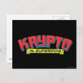 Krypto de superhond briefkaart (Voorkant / Achterkant)