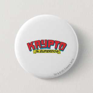 Krypto de superhond ronde button 5,7 cm