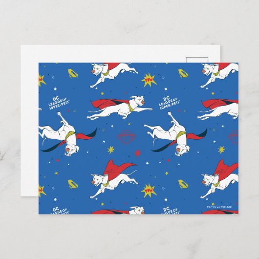 Krypto Flying Pattern Briefkaart (Voorkant / Achterkant)