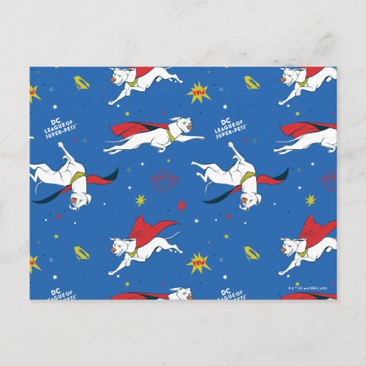 Krypto Flying Pattern Briefkaart (Voorkant)