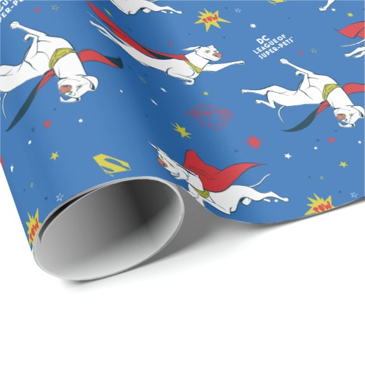 Krypto Flying Pattern Cadeaupapier (Rol Hoek)