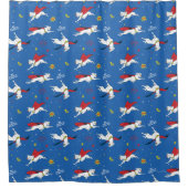 Krypto Flying Pattern Douchegordijn (Voorkant)