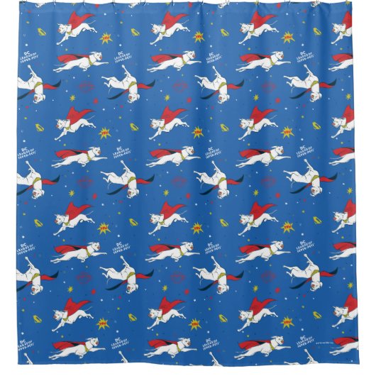 Krypto Flying Pattern Douchegordijn (Voorkant)