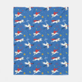 Krypto Flying Pattern Fleece Deken (Voorkant)