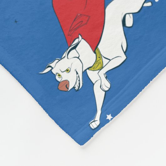 Krypto Flying Pattern Fleece Deken (Hoek)