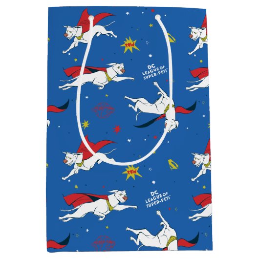 Krypto Flying Pattern Medium Cadeauzakje (Voorkant)