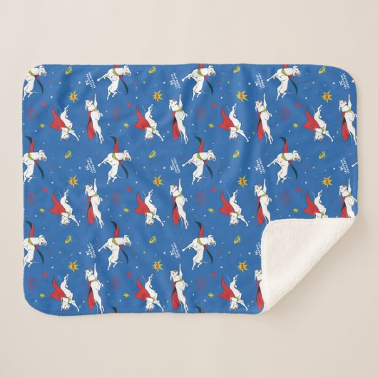 Krypto Flying Pattern Sherpa Deken (Voorkant (horizontaal))