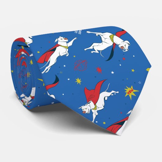 Krypto Flying Pattern Stropdas (Opgerold)