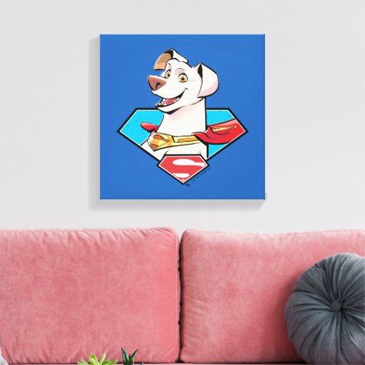 Krypto S-Shield Graphic Canvas Afdruk (Insitu (Woonkamer))