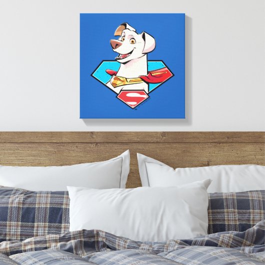 Krypto S-Shield Graphic Canvas Afdruk (Insitu (Slaapkamer))