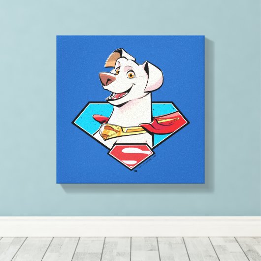 Krypto S-Shield Graphic Canvas Afdruk (Insitu (Houten vloer))