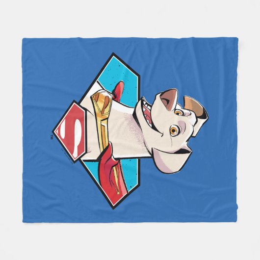 Krypto S-Shield Graphic Fleece Deken (Voorkant (Horizontaal))