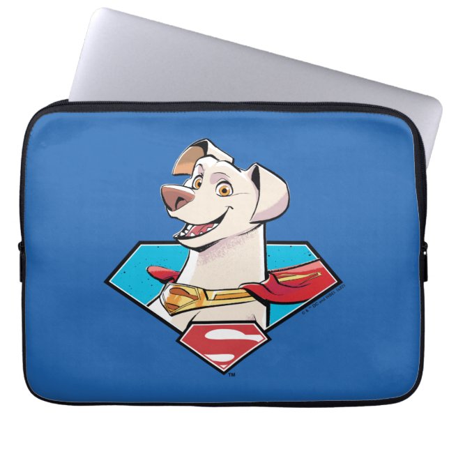 Krypto S-Shield Graphic Laptop Sleeve (Voorkant)