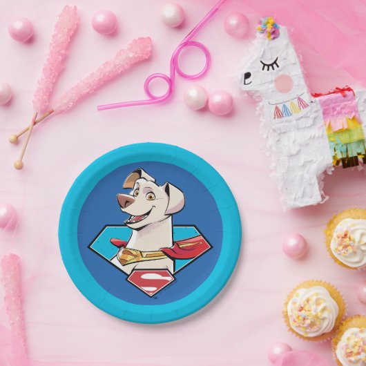 Krypto S-Shield Graphic Papieren Bordje (Feest)