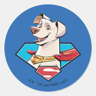 Krypto S-Shield Graphic Ronde Sticker