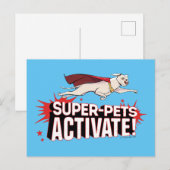 Krypto: Super-Pets activeren! Briefkaart (Voorkant / Achterkant)