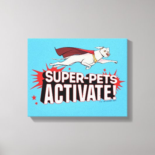 Krypto: Super-Pets activeren! Canvas Afdruk (Voorkant)