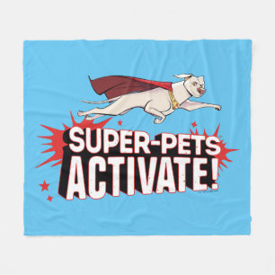 Krypto: Super-Pets activeren! Fleece Deken