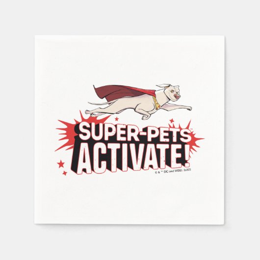Krypto: Super-Pets activeren! Servet (Voorkant)